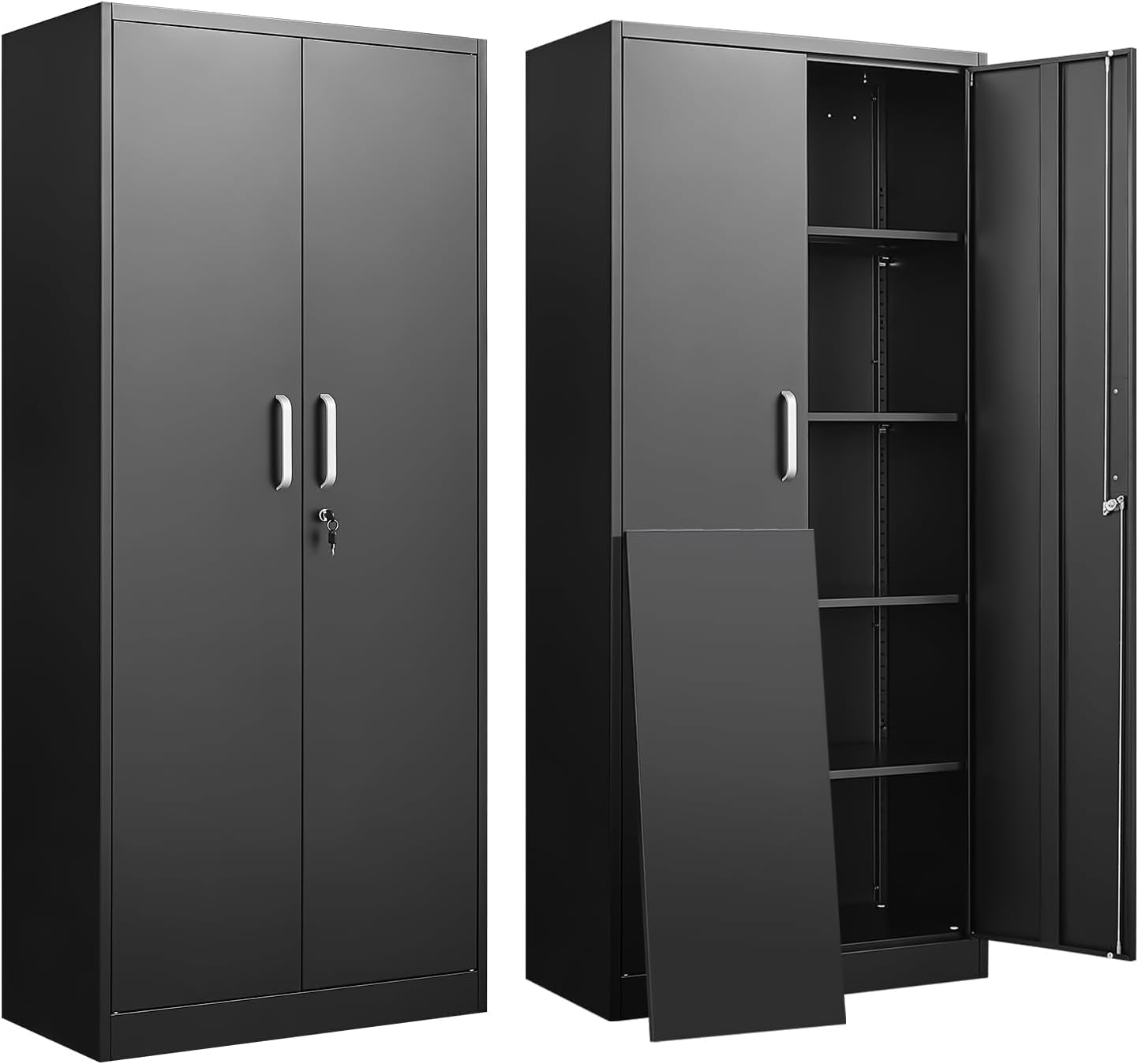 Office Storage Cabinet - Armario de almacenamiento metálico con estantes