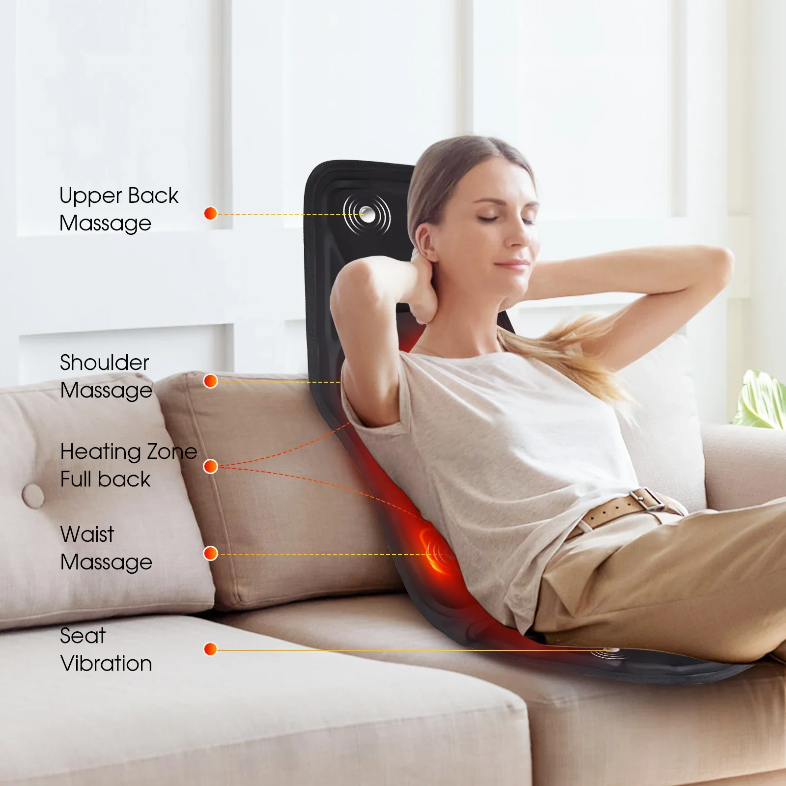 Masajeador de espalda eléctric - Office Furniture Ideas reseña y precio