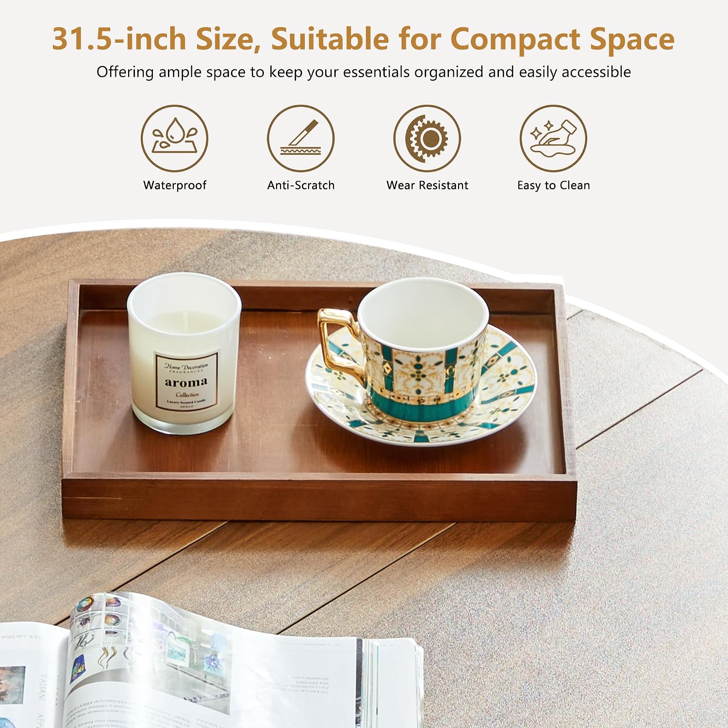 Mesa de centro redonda de 33 p - Office Furniture Ideas reseña y precio