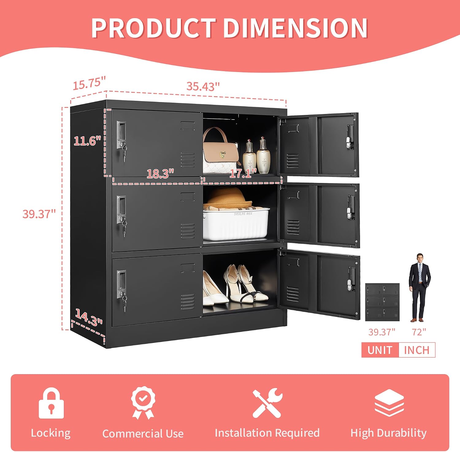 Armarios Metálicos para Emplea - Office Storage Cabinet reseña y precio