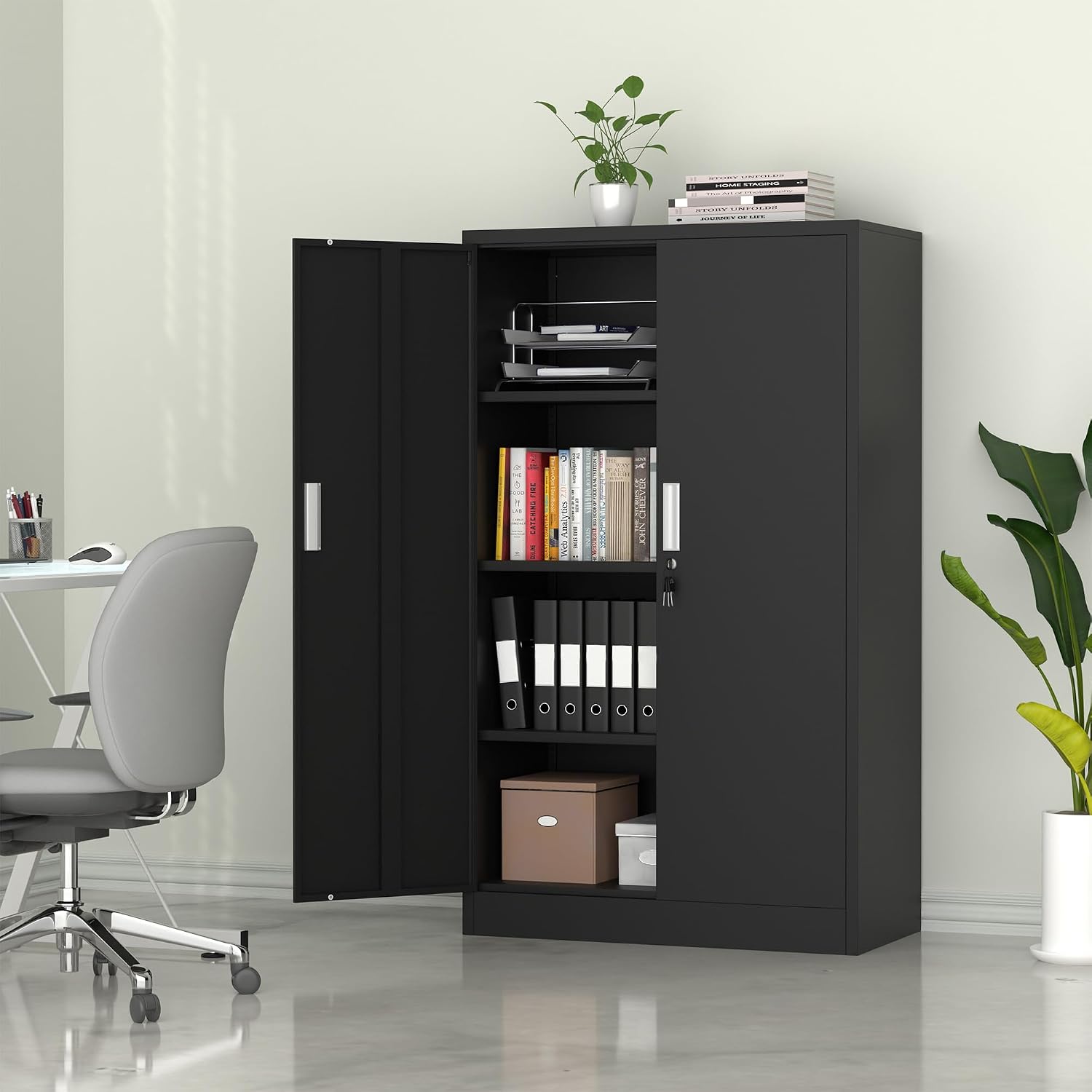 Armario de Almacenamiento Metá - Office Storage Cabinet reseña y precio