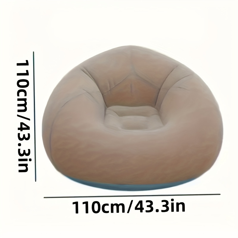 Sofá inflable flocado de PVC,  - Office Furniture Ideas reseña y precio